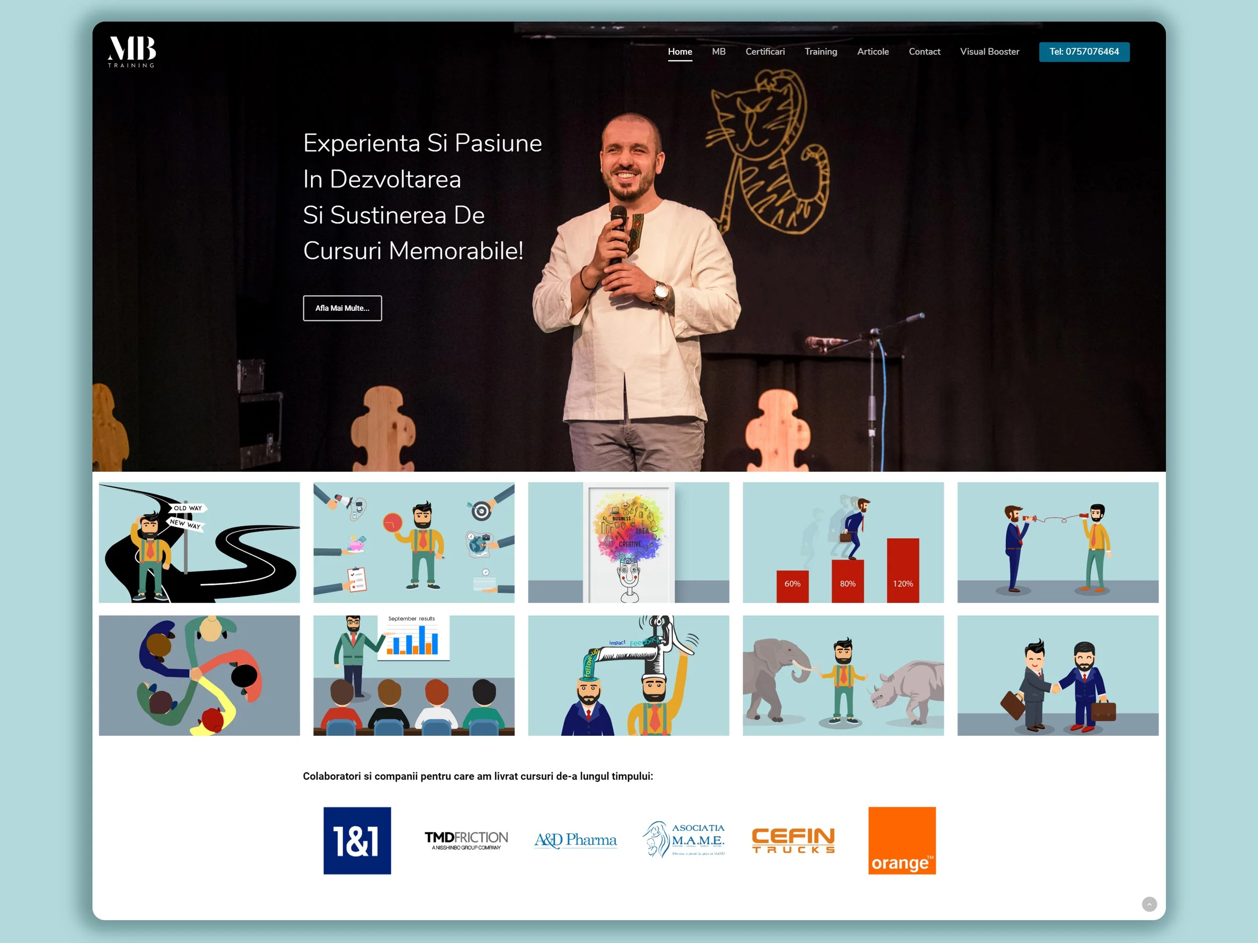 Design website MB Training, realizat de pixlab