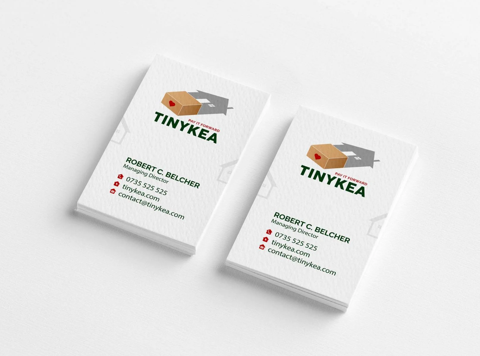 Design cărți de vizită TINYKEA, realizat de pixlab