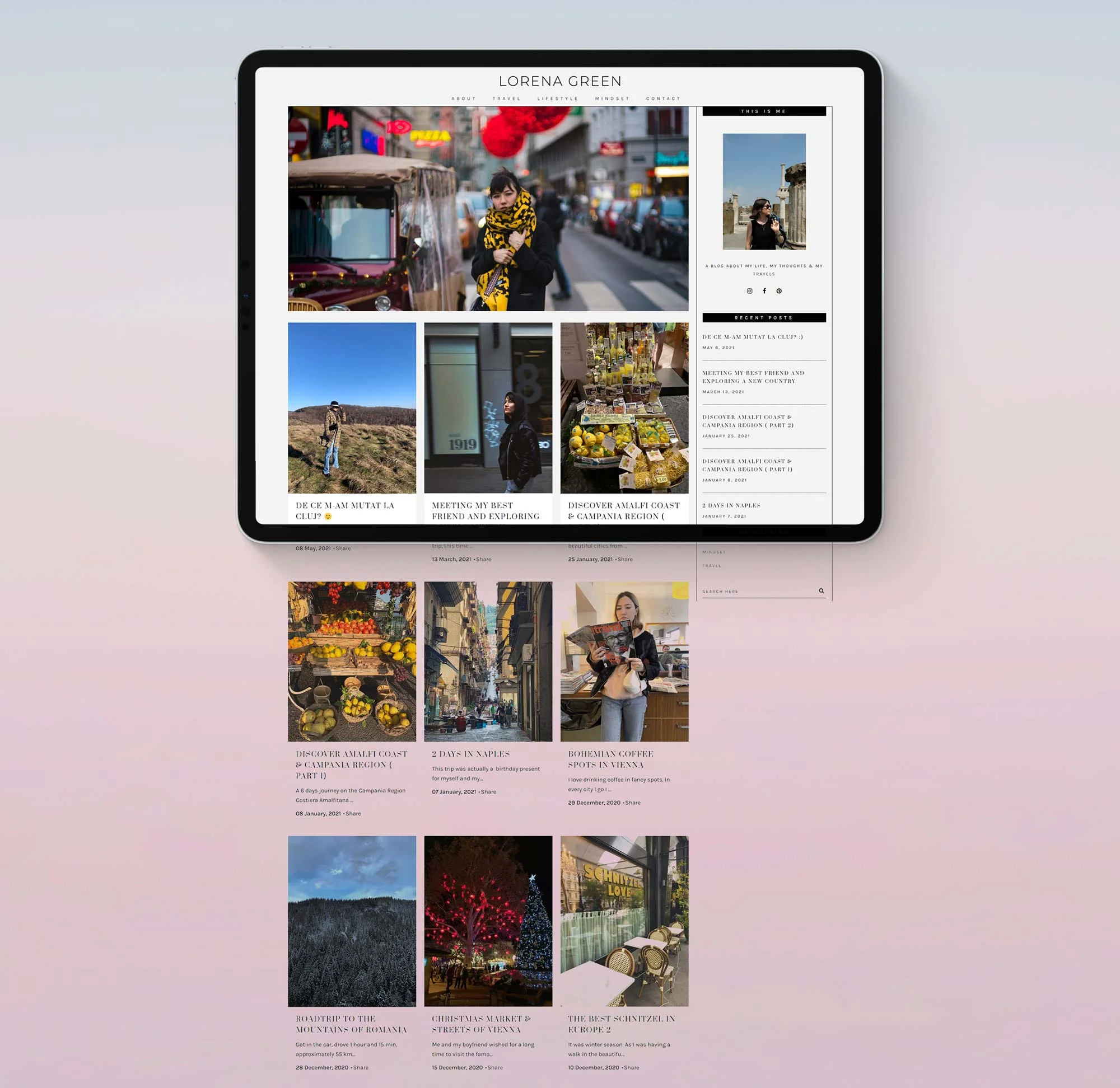 Simulare website design Lorena Green